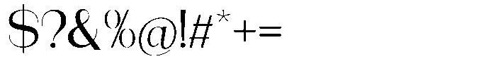 Modernity Expanded Font OTHER CHARS