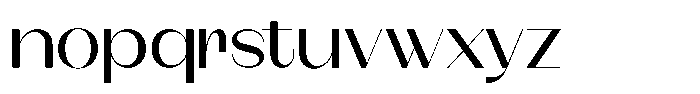 Modernity Expanded Font LOWERCASE