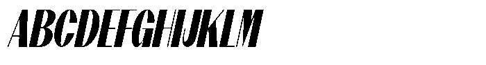 Modernity Extra Black Condensed Italic Font UPPERCASE