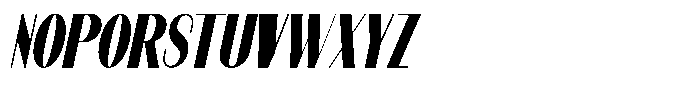 Modernity Extra Black Condensed Italic Font UPPERCASE