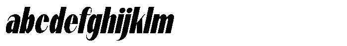 Modernity Extra Black Condensed Italic FONT