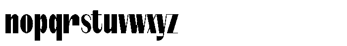 Modernity Extra Black Condensed Font LOWERCASE