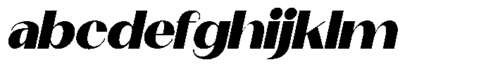Modernity Extra Black Expanded Italic FONT