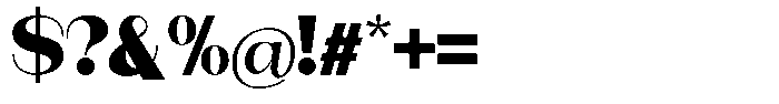 Modernity Extra Black Expanded Font OTHER CHARS