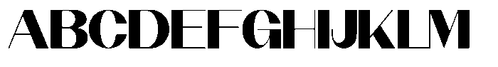 Modernity Extra Black Expanded Font UPPERCASE