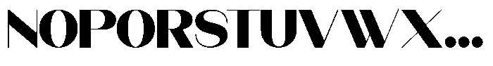 Modernity Extra Black Expanded Font UPPERCASE
