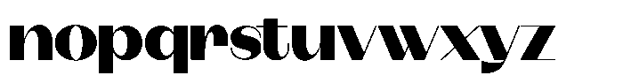 Modernity Extra Black Expanded Font LOWERCASE