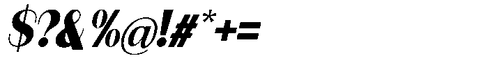 Modernity Extra Black Italic Font OTHER CHARS