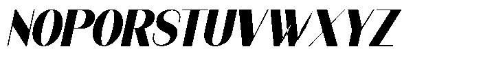 Modernity Extra Black Italic Font UPPERCASE