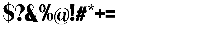 Modernity Extra Black Font OTHER CHARS