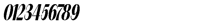 Modernity Extra Bold Condensed Italic Font OTHER CHARS