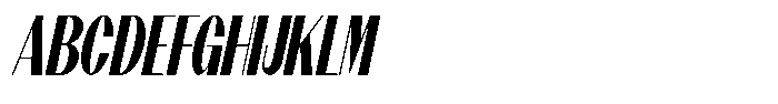 Modernity Extra Bold Condensed Italic Font UPPERCASE