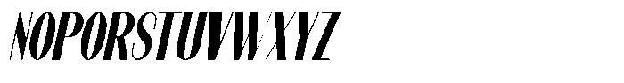 Modernity Extra Bold Condensed Italic Font UPPERCASE