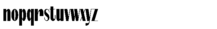 Modernity Extra Bold Condensed Font LOWERCASE