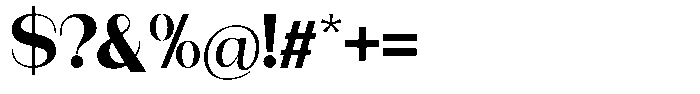 Modernity Extra Bold Expanded Font OTHER CHARS