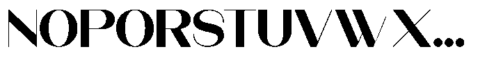 Modernity Extra Bold Expanded Font UPPERCASE