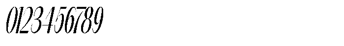 Modernity Extra Light Condensed Italic Font OTHER CHARS