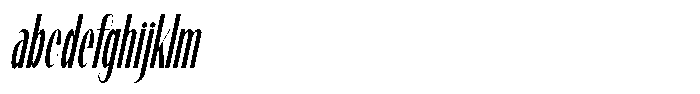 Modernity Extra Light Condensed Italic FONT