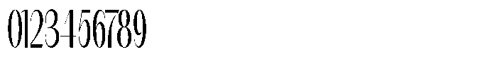 Modernity Extra Light Condensed Font OTHER CHARS