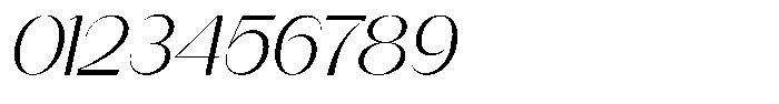 Modernity Extra Light Expanded Italic Font OTHER CHARS