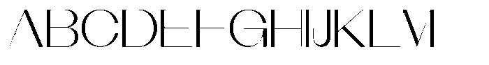Modernity Extra Light Expanded Font UPPERCASE