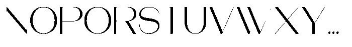Modernity Extra Light Expanded Font UPPERCASE