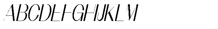 Modernity Extra Light Italic Font UPPERCASE