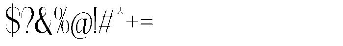Modernity Extra Light Font OTHER CHARS