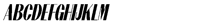 Modernity Heavy Condensed Italic Font UPPERCASE