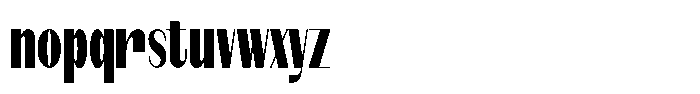 Modernity Heavy Condensed Font LOWERCASE