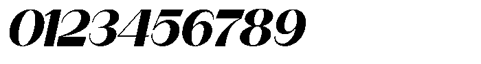 Modernity Heavy Expanded Italic Font OTHER CHARS