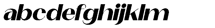Modernity Heavy Expanded Italic FONT
