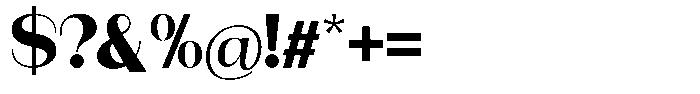 Modernity Heavy Expanded Font OTHER CHARS
