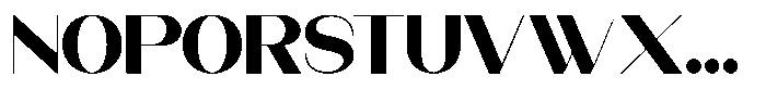 Modernity Heavy Expanded Font UPPERCASE