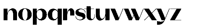 Modernity Heavy Expanded Font LOWERCASE
