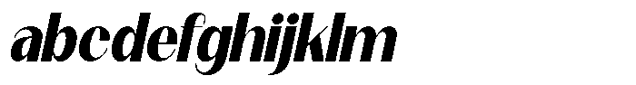 Modernity Heavy Italic FONT