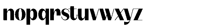 Modernity Heavy Font LOWERCASE