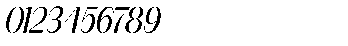 Modernity Italic Font OTHER CHARS
