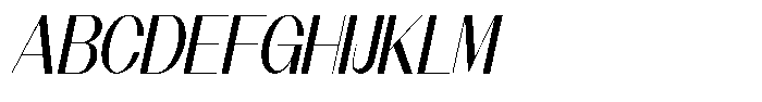 Modernity Italic Font UPPERCASE