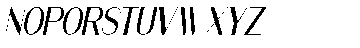 Modernity Italic Font UPPERCASE