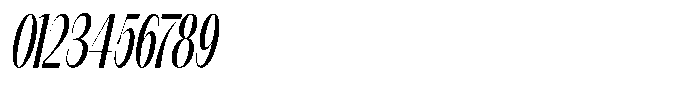 Modernity Light Condensed Italic Font OTHER CHARS