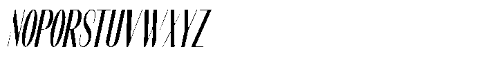 Modernity Light Condensed Italic Font UPPERCASE