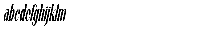 Modernity Light Condensed Italic FONT
