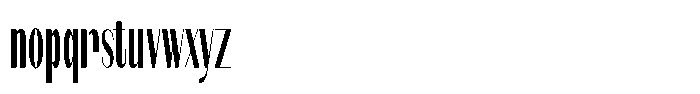 Modernity Light Condensed Font LOWERCASE