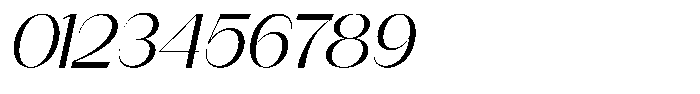 Modernity Light Expanded Italic Font OTHER CHARS