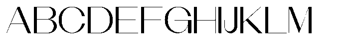 Modernity Light Expanded Font UPPERCASE
