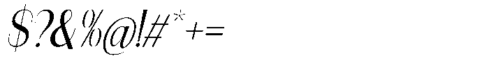 Modernity Light Italic Font OTHER CHARS