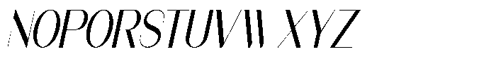 Modernity Light Italic Font UPPERCASE