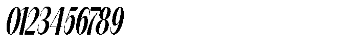 Modernity Medium Condensed Italic Font OTHER CHARS