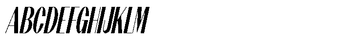 Modernity Medium Condensed Italic Font UPPERCASE